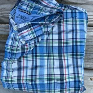 IZOD Men's Blue Plaid Shirt